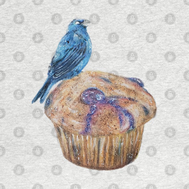 Indigo Blueberry Muffin by Animal Surrealism